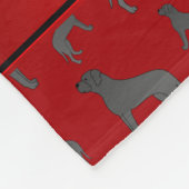 Couverture Polaire Chiens rouges nommés personnalisés de mastiff (Coin)