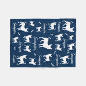 Couverture Polaire Chihuahua Blanket cadeau personnalisé chien (Devant (Horizontal))