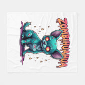 Couverture Polaire Chihuahua Chi Chichi Chiwawa Zombie Chien Hallowee (Devant (Horizontal))