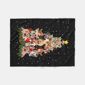 Couverture Polaire chihuahua christmas tree xmas vend chihuahuuahua (Devant (Horizontal))