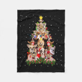 Couverture Polaire chihuahua christmas tree xmas vend chihuahuuahua (Devant)