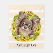 Couverture Polaire Chihuahua Cutie (Devant)