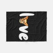 Couverture Polaire Chihuahua Dog Love For Valentines Day (Devant (Horizontal))