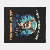 Couverture Polaire Chihuahua Halloween Chiot Trick Ou Treat Amoureux  (Devant (Horizontal))