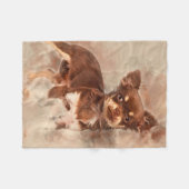 Couverture Polaire Chihuahua looking at camer_dog lover (Devant (Horizontal))