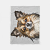 Couverture Polaire Chihuahua mignon (Devant)