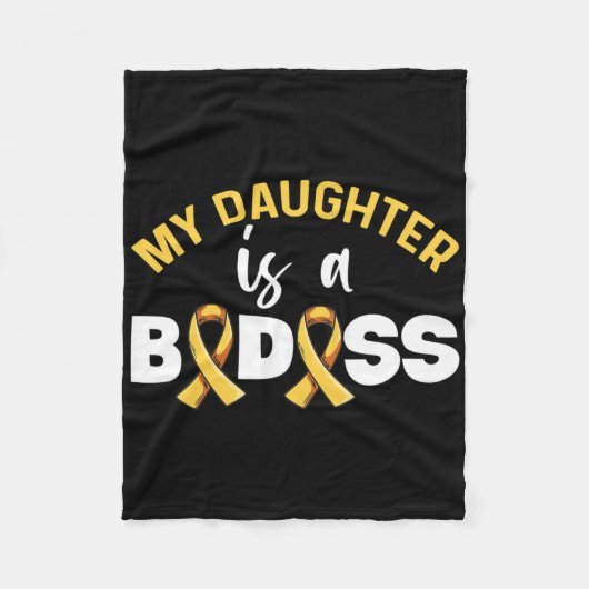 Couverture Polaire Childhood Cancer Awareness Design For A Dad Of A W (Devant)