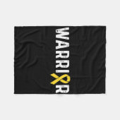 Couverture Polaire Childhood Cancer Awareness Ribbon Warrior  (Devant (Horizontal))