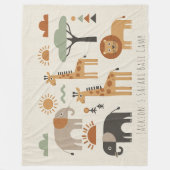 Couverture Polaire Children's Playful Safari Adventure ID1268 (Devant)