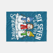 Couverture Polaire Chillin With My Snowmies Funny Snowman 67 Christma (Devant (Horizontal))