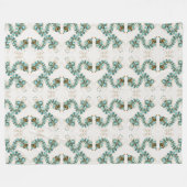 Couverture Polaire Chimera - Peacock Seahorse Fleece Blanche (Devant (Horizontal))