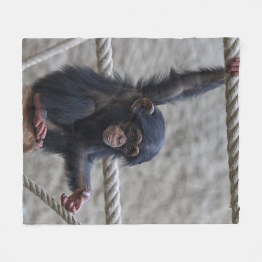 Couverture Polaire Chimpanzé 017 (Devant (Horizontal))