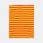 Couverture Polaire china kyrgyzstan spain flag stripes red yellow pat (Devant)