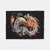 Couverture Polaire Chinese Dragon Asian Mythology Zodiac  (Devant (Horizontal))