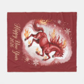 Couverture Polaire Chinese New year of the Horse 2026 (Devant (Horizontal))