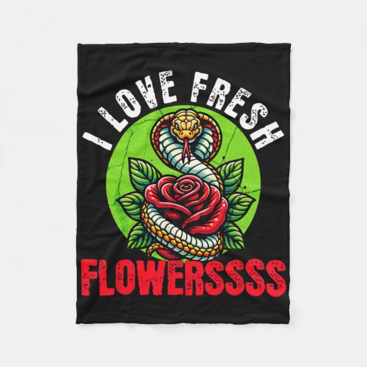 Couverture Polaire Chinese Snake Lunar New Year 2025 I Love Fresh Flo (Devant)