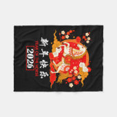 Couverture Polaire Chinese Zodiac Horse 2026 Decorations Year Of The (Devant (Horizontal))