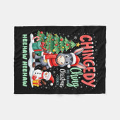 Couverture Polaire Chingedy Ching L'Donkey De Noël Italien Heehaw (Devant (Horizontal))