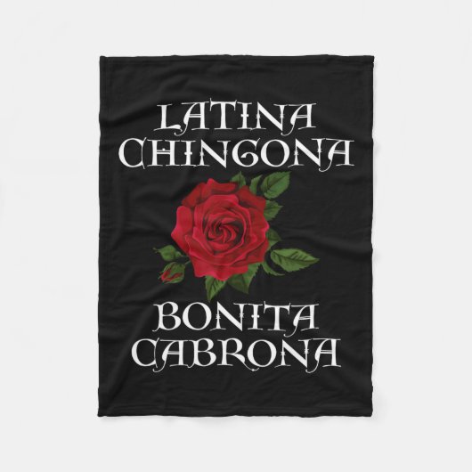 Couverture Polaire Chingona Bonita Cabrona Hispanique Chicana Feminis (Devant)