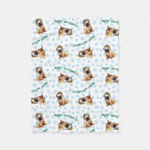 Couverture Polaire Chinois heureux Shar-Pei de Howlidays