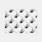 Couverture Polaire Chinois Shar Pei Joyeux Visage (Devant (Horizontal))
