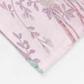 Couverture Polaire Chinoiserie rose (Coin)