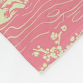 Couverture Polaire Chinoiserie rose (Coin)
