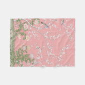 Couverture Polaire Chinoiserie rose (Devant (Horizontal))