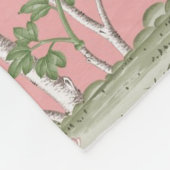 Couverture Polaire Chinoiserie rose (Coin)