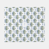 Couverture Polaire Chinoiserie Topiary Tree Monogram (Devant (Horizontal))