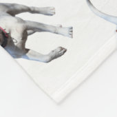 Couverture Polaire Chiot américain de bouledogue (Coin)