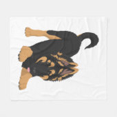 Couverture Polaire Chiot berger allemand (Devant (Horizontal))