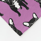 Couverture Polaire Chiot brindle mignon superbe de bouledogue (Coin)