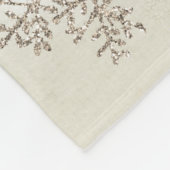 Couverture Polaire Chiot d'aquarelle de Grands Pyrénées (Coin)