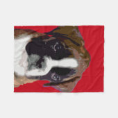 Couverture Polaire Chiot de boxeur (Devant (Horizontal))