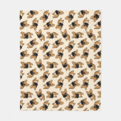 Couverture Polaire Chiot de Frenchie de faon (Devant)