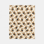 Couverture Polaire Chiot de Frenchie de faon (Devant)