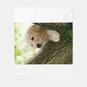 Couverture Polaire Chiot de Labrador se reposant dans un arrangement (Devant)