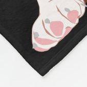 Couverture Polaire Chiot espiègle de bouledogue de chiot de tuf (Coin)