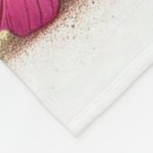 Couverture Polaire Chiot Heeler entouré de papillons et de fleurs (Coin)