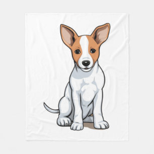 Couverture Polaire Chiot Kawaii Basenji