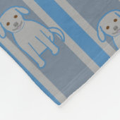 Couverture Polaire Chiot rayé (Coin)