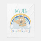 Couverture Polaire Chiot Scooby-Doo "tellement adorable" (Devant)