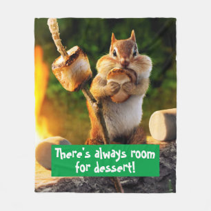 Couverture Polaire Chipmunk Mangant Marshmallow