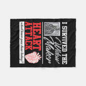 Couverture Polaire Chirurgie cardiaque Survivor Veuve Maker Attaque c (Devant (Horizontal))
