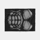 Couverture Polaire Chirurgie d'Halloween Kid Adulte Singe Gorilla Che (Devant (Horizontal))