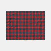 Couverture Polaire Chisholm Clan Tartan Rouge et vert écossais Plaid (Devant (Horizontal))