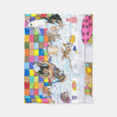 Couverture Polaire Chiwawa drôle du chien 121 à Bath (Devant)