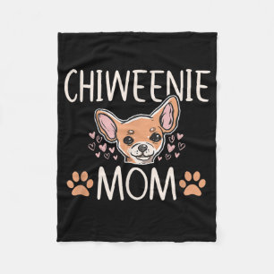 Couverture Polaire chiweenie mère chihuahua adorable propriétaire d
