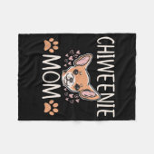 Couverture Polaire chiweenie mère chihuahua adorable propriétaire de  (Devant (Horizontal))